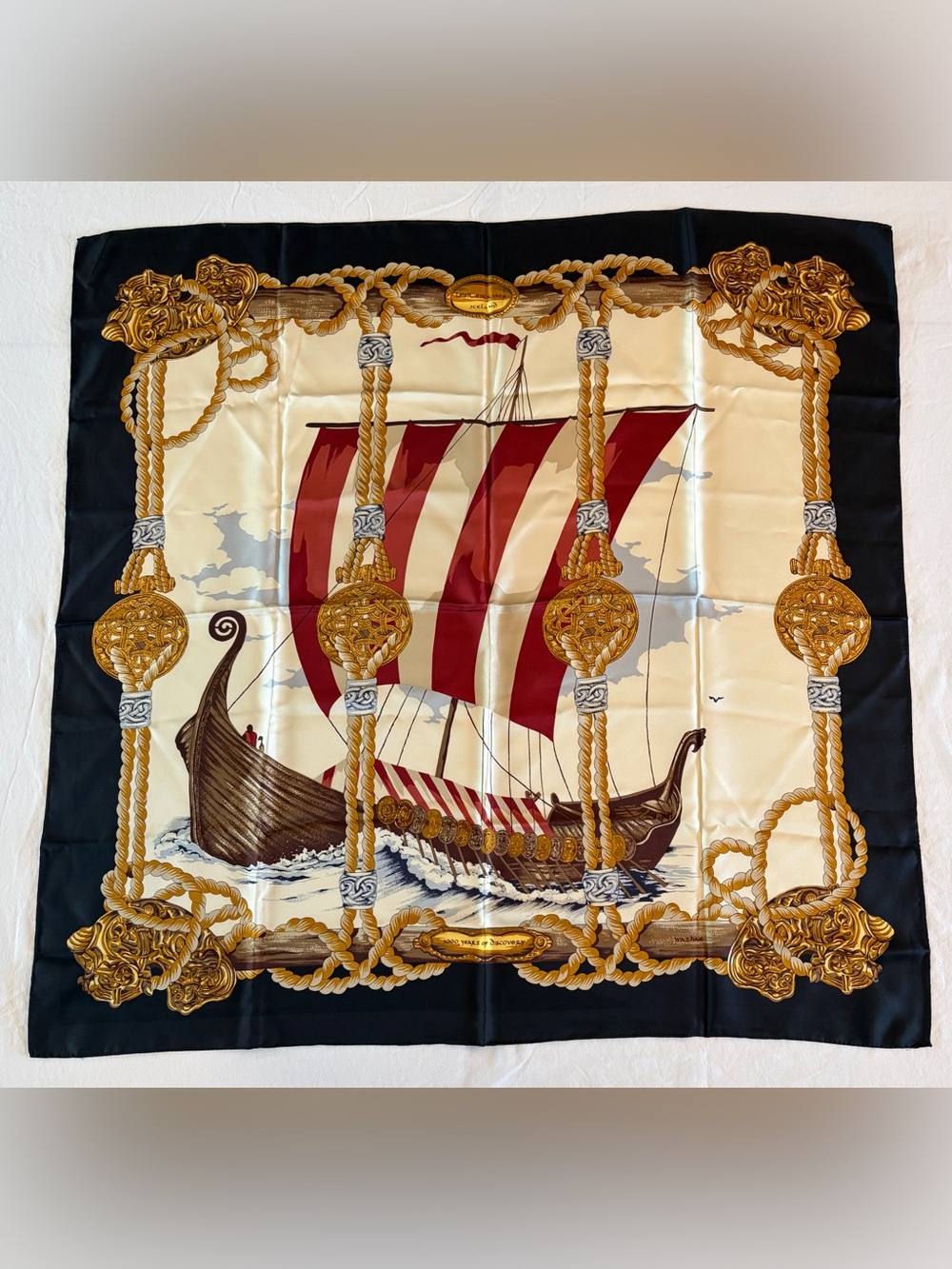 Hermès "1000 Years of Discovery" Silk Scarf